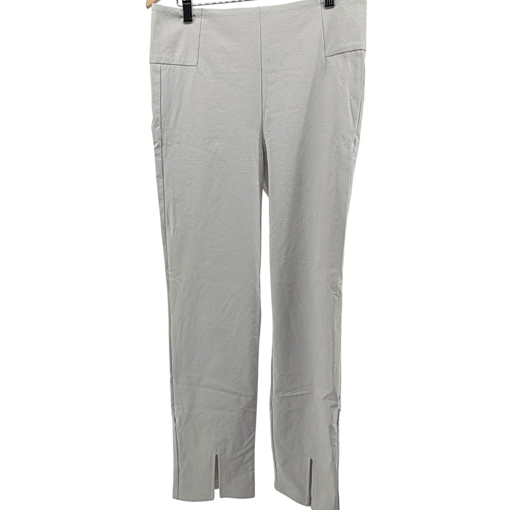 Athleta Gray Stretch‎ Capri Pants Slits Women's Size 10T